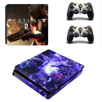 Destiny 2 decal skin for PS4 Slim Console and two controllers