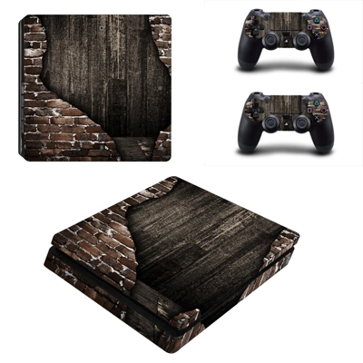 Rusted wall decal skin for PS4 Slim Console and two contro.. Rusted wall decal skin for PS4 Slim Console and two contro..