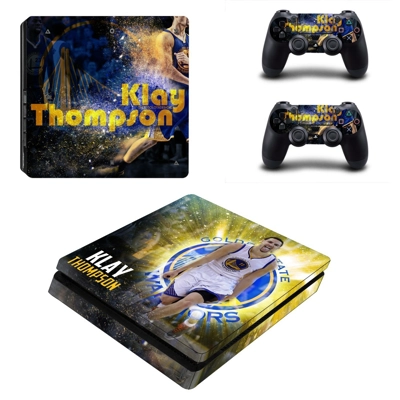 Golden state warriors decal skin for PS4 Slim Console and two controllers