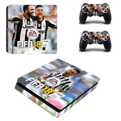 FIFA 18 Higuain and Dybala juventus decal skin for PS4 Slim Console and two controllers