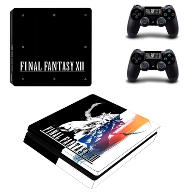 Final Fantasy 12 decal skin for PS4 Slim Console and two c..