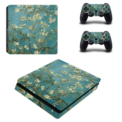 Flowering Garden Art decal skin for PS4 Slim Console and t..