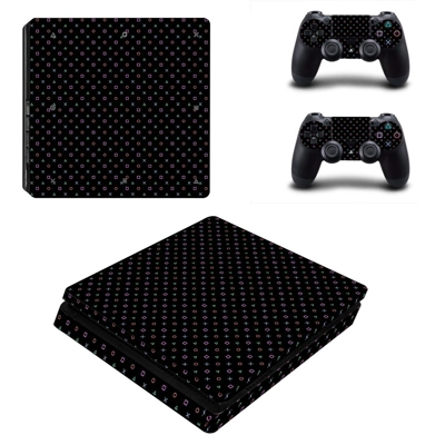 PS4 Button Print decal skin for PS4 Slim Console and two controllers