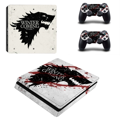 Game Of Thrones decal skin for PS4 Slim Console and two co..
