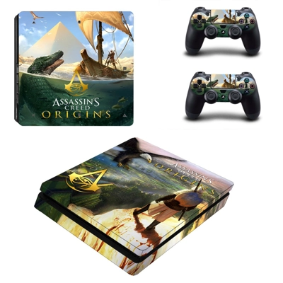 Assassin's Creed Origins decal skin for PS4 Slim Console a..