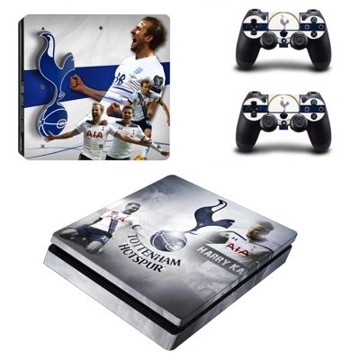 Tottenham Hotspur FC decal skin for PS4 Slim Console and two controllers