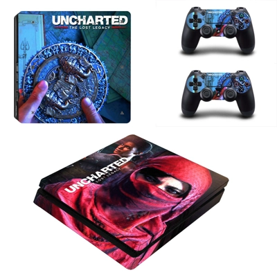 Uncharted The Lost Legacy decal skin for PS4 Slim Console and two controllers