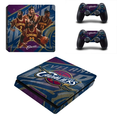 Cleveland Cavaliers decal skin for PS4 Slim Console and two controllers