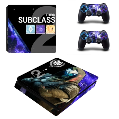 Destiny 2 decal skin for PS4 Slim Console and two controllers