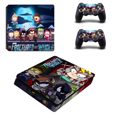 South Park The Fractured But Whole decal skin for PS4 Slim Console and two controllers
