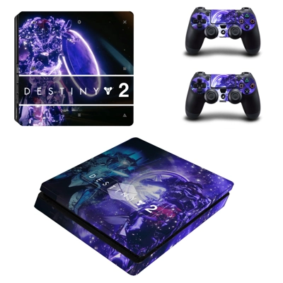 Destiny 2 decal skin for PS4 Slim Console and two controll..