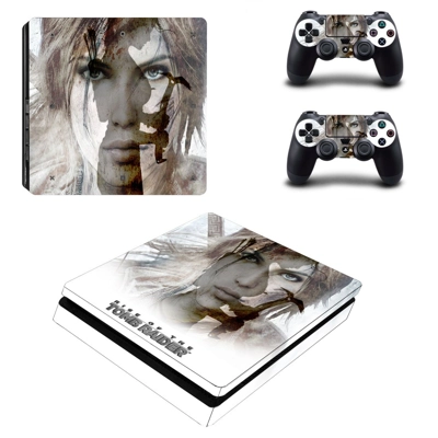 Rise of the Tomb Raider decal skin for PS4 Slim Console and two controllers