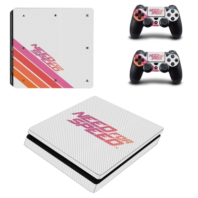 Need For Speed decal skin for PS4 Slim Console and two con..
