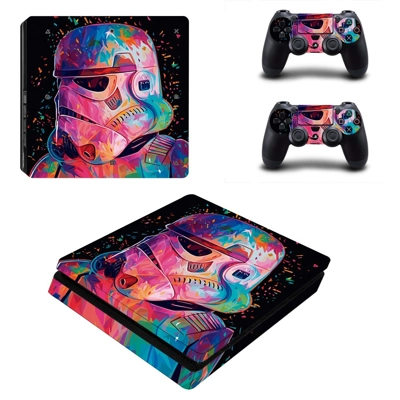 Star Wars decal skin for PS4 Slim Console and two controll..