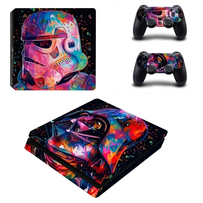 Star Wars decal skin for PS4 Slim Console and two controllers