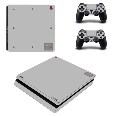 Playstation Icon decal skin for PS4 Slim Console and two c..