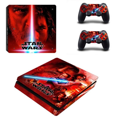 Star Wars The Last Jedi decal skin for PS4 Slim Console and two controllers