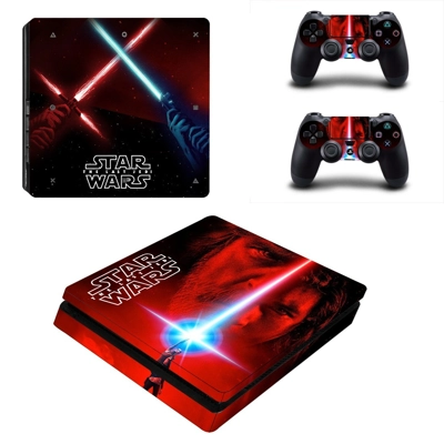 Star Wars The Last Jedi decal skin for PS4 Slim Console and two controllers