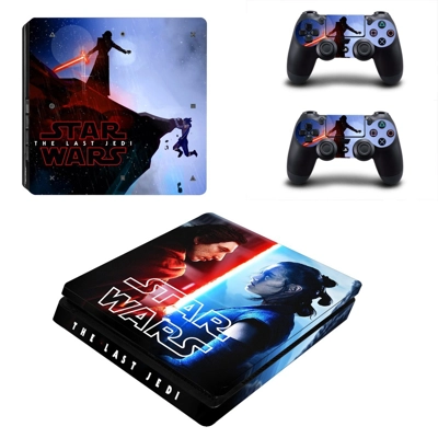 Star Wars The Last Jedi decal skin for PS4 Slim Console and two controllers