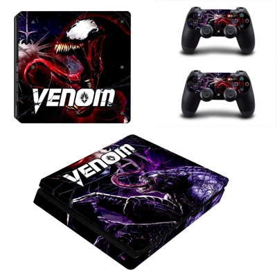 Venom decal skin for PS4 Slim Console and two controllers