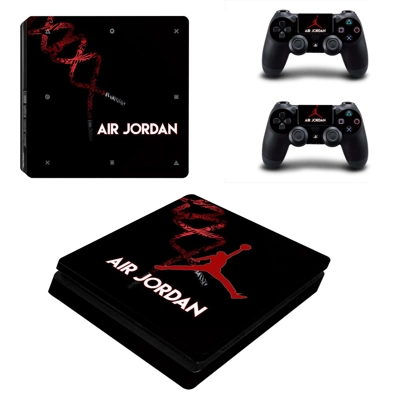 Air Jordan decal skin for PS4 Slim Console and two controllers