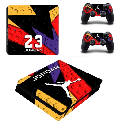Michael Jordan decal skin for PS4 Slim Console and two controllers