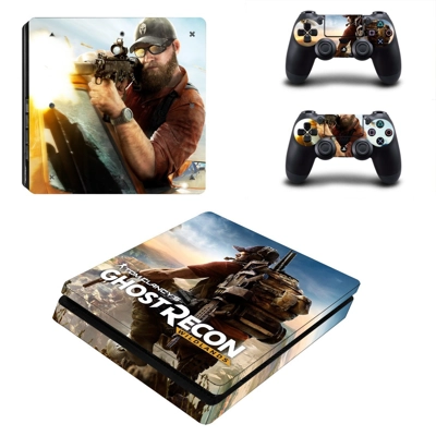 Ghost Recon Wildlands decal skin for PS4 Slim Console and two controllers