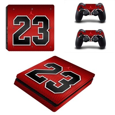 Airjordan 23 decal skin for PS4 Slim Console and two controllers