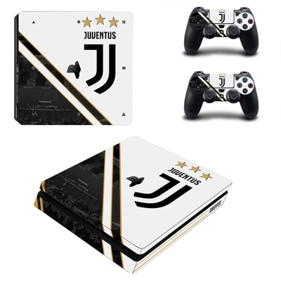 Juventus FC decal skin for PS4 Slim Console and two contro..