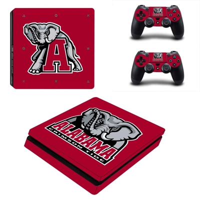 Alabama Crimson Tide Football decal skin for PS4 Slim Cons..