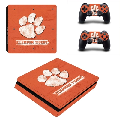Clemson Tigers baseball decal skin for PS4 Slim Console an..