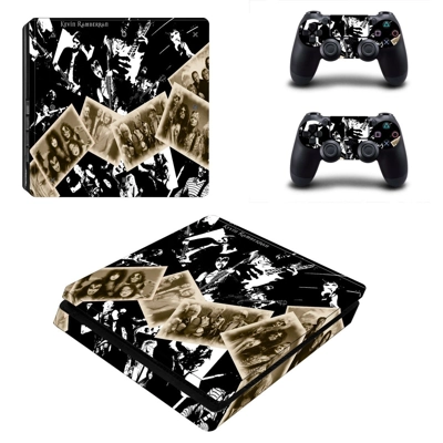 Best rock wallpapers decal skin for PS4 Slim Console and two controllers
