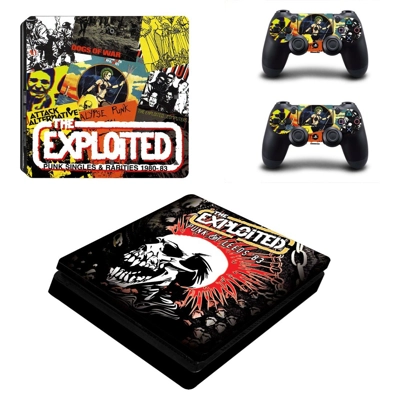 The Exploited Punk singles decal skin for PS4 Slim Console.. The Exploited Punk singles decal skin for PS4 Slim Console..