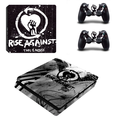 Rise Against decal skin for PS4 Slim Console and two contr.. Rise Against decal skin for PS4 Slim Console and two contr..