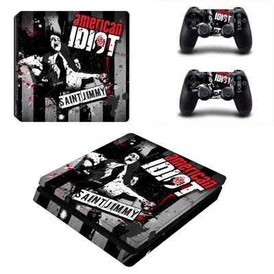American Idiot st Jimmy decal skin for PS4 Slim Console and two controllers