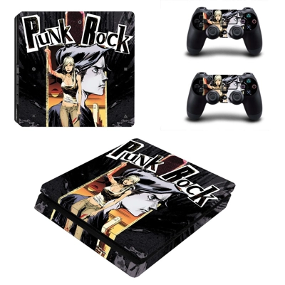 Punk Rock decal skin for PS4 Slim Console and two controll.. Punk Rock decal skin for PS4 Slim Console and two controll..