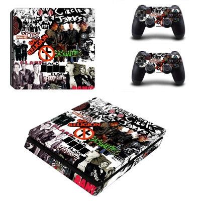 Music Bands Sticker decal skin for PS4 Slim Console and tw.. Music Bands Sticker decal skin for PS4 Slim Console and tw..