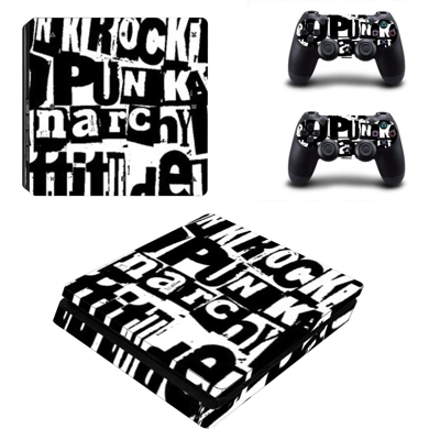 Punk Rock decal skin for PS4 Slim Console and two controll.. Punk Rock decal skin for PS4 Slim Console and two controll..
