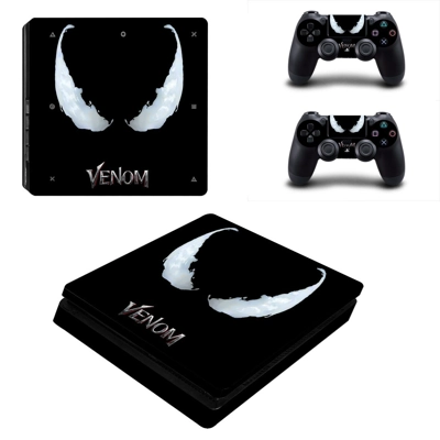 Venom decal skin for PS4 Slim Console and two controllers Venom decal skin for PS4 Slim Console and two controllers