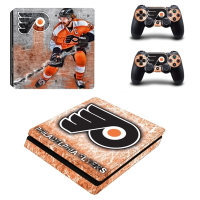 Philadelphia Flyers decal skin for PS4 Slim Console and tw.. Philadelphia Flyers decal skin for PS4 Slim Console and tw..