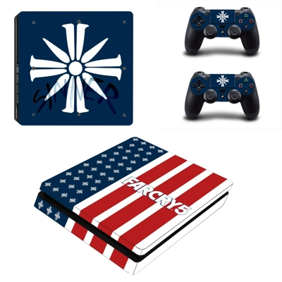 Far Cry 5 decal skin for PS4 Slim Console and two controll.. Far Cry 5 decal skin for PS4 Slim Console and two controll..