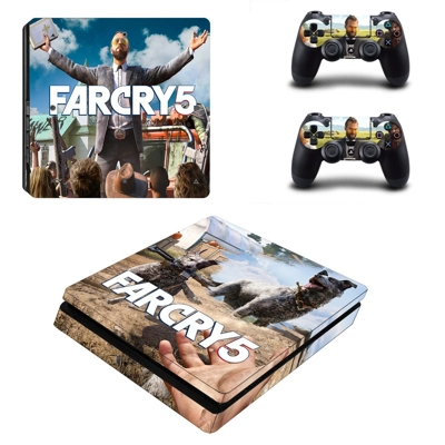 Far Cry 5 decal skin for PS4 Slim Console and two controll.. Far Cry 5 decal skin for PS4 Slim Console and two controll..