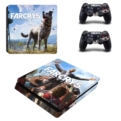 Far Cry 5 decal skin for PS4 Slim Console and two controll.. Far Cry 5 decal skin for PS4 Slim Console and two controll..