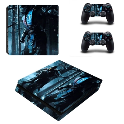 Mortal Kombat X decal skin for PS4 Slim Console and two co.. Mortal Kombat X decal skin for PS4 Slim Console and two co..