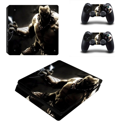 Mortal Kombat X decal skin for PS4 Slim Console and two co.. Mortal Kombat X decal skin for PS4 Slim Console and two co..