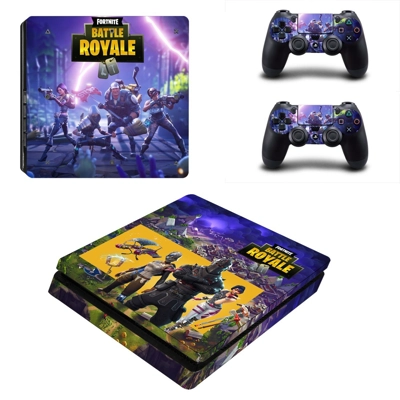 Fortnite decal skin for PS4 Slim Console and two controllers Fortnite decal skin for PS4 Slim Console and two controllers