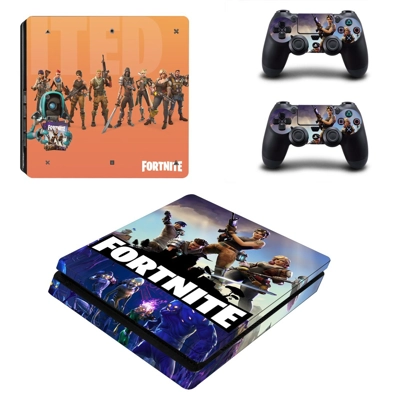 Fortnite decal skin for PS4 Slim Console and two controllers Fortnite decal skin for PS4 Slim Console and two controllers