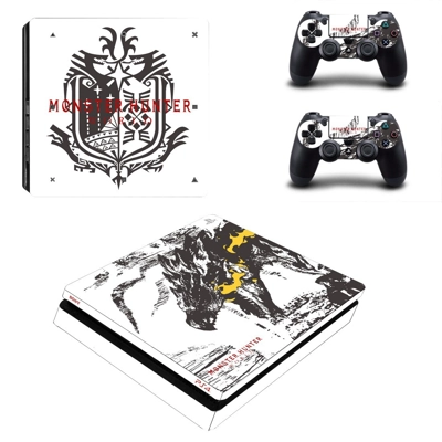 Monster Hunter World decal skin for PS4 Slim Console and t.. Monster Hunter World decal skin for PS4 Slim Console and t..