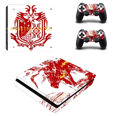 Monster Hunter World decal skin for PS4 Slim Console and t.. Monster Hunter World decal skin for PS4 Slim Console and t..