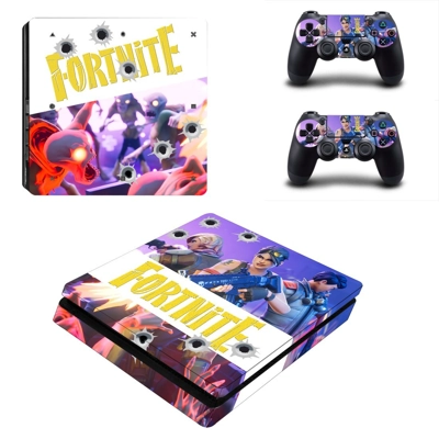 Fortnite decal skin for PS4 Slim Console and two controllers Fortnite decal skin for PS4 Slim Console and two controllers